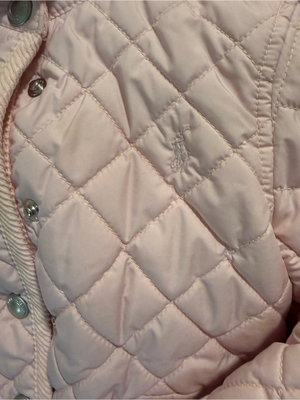 Polo by Ralph Lauren Light Pink Quilted Puffer Jacket for Kids - Picture 3 of 4